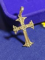 Pingente Antiga Cruz Medieval Ouro 18 Kilates Peso 0.90 Gramas 22 mm Pingente Antiga Cruz Medieval Ouro 18 Kilates Peso 0.90 Gramas 22 mm