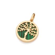 Pingente Árvore Da Vida Banhado a Ouro Rommanel 542940 Pingente Árvore Da Vida Banhado a Ouro Rommanel 542940