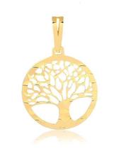 Pingente árvore da vida em ouro 18k - diâmetro 1cm