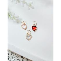 Pingente Autêntico Feminino Ponto de Luz Coração Zircônia Ouro 18k 750 6mm Com Garantia Pingente para Brinco de Ouro