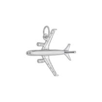 Pingente Avião Prata 925 Kl Modelo 03