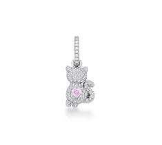PINGENTE AVULSO GATO CORAÇÃO ROSA COM ABERTURA NA CONTRARGOLA EM PRATA RODINADA - 2,4cm PINGENTE AVULSO GATO CORAÇÃO ROSA COM ABERTURA NA CONTRARGOLA EM PRATA RODINADA - 2,4cm
