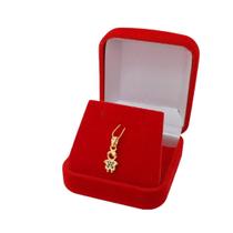 Pingente Banhado a Ouro 18K Menino Com Pedra Azul Bijou Art