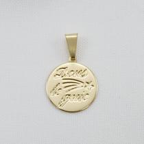 Pingente Banhado A Ouro Antialérgico Deus Te Guie Bijou Art