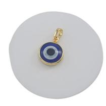 Pingente Banhado a Ouro De Olho Grego 12 mm Bijou Art Pingente Banhado a Ouro De Olho Grego 12 mm Bijou Art