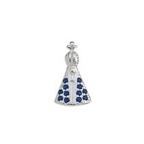 Pingente Banhado a Prata De Nossa Senhora Aparecida Bijou Art