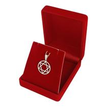 Pingente Banhado a Prata Estrela De Davi Bijou Art