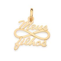 Pingente banhado ouro 3x 24k 18k e 22k feminino casal filhos meus filhos símbolo infinito vazado rommanel 542390 Pingente banhado ouro 3x 24k 18k e 22k feminino casal filhos meus filhos símbolo infinito vazado rommanel 542390