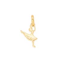Pingente banhado ouro 3x 24k 18k e 22k feminino menina bailarina rommanel 541558