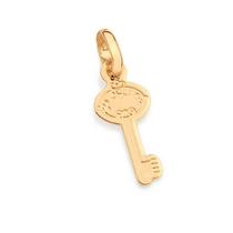 Pingente banhado ouro 3x 24k 18k e 22k feminino rommanel chave 542674 Pingente banhado ouro 3x 24k 18k e 22k feminino rommanel chave 542674