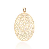 Pingente banhado ouro 3x 24k 18k e 22k feminino rommanel maxi grande oval arabescos 542781 Pingente banhado ouro 3x 24k 18k e 22k feminino rommanel maxi grande oval arabescos 542781