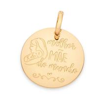 Pingente banhado ouro 3x 24k 18k e 22k feminino rommanel medalha mãe filho no colo melhor mãe do mundo 542614 Pingente banhado ouro 3x 24k 18k e 22k feminino rommanel medalha mãe filho no colo melhor mãe do mundo 542614