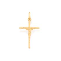Pingente banhado ouro 3x 24k 18k e 22k unissex crucifixo cruz com cristo rommanel 540027