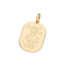 Pingente banhado ouro 3x 24k 18k e 22k unissex rommanel são francisco senhor, fazei de mim um instrumento de vossa paz amém 542753