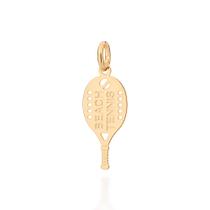 Pingente beach tennis folheado a ouro 542776 Rommanel Pingente beach tennis folheado a ouro 542776 Rommanel