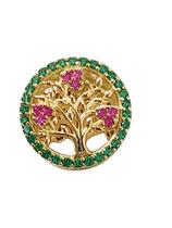 Pingente berloque arvore da vida ouro 18k amarelo zirconio verde e vermelho. Rosangela lima joias Pingente berloque arvore da vida ouro 18k amarelo zirconio verde e vermelho. Rosangela lima joias