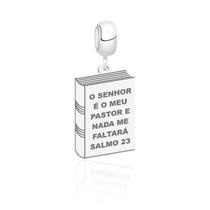 Pingente berloque bíblia salmo 23 prata 925
