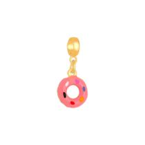 Pingente Berloque Folheado A Ouro 18K Donuts Pingente Berloque Folheado A Ouro 18K Donuts