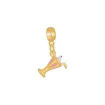 Pingente Berloque Folheado A Ouro 18K Milk Shake Pingente Berloque Folheado A Ouro 18K Milk Shake