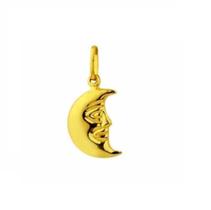 Pingente Berloque Meia Lua De Ouro 18k Virtualeshopping