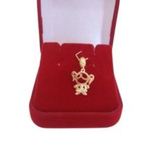 Pingente Berloque Menina Filha Cravejado Folheado A Ouro Pingente Berloque Menina Filha Cravejado Folheado A Ouro