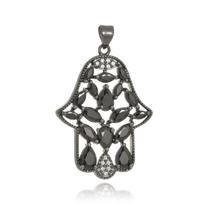 Pingente Boca Santa Semijoias Mão de Maria Ouro Negro Pingente Boca Santa Semijoias Mão de Maria Ouro Negro