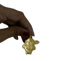 Pingente Boi Laminado - Banhado a Ouro 18k