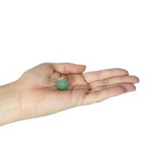 PINGENTE BOLA / ESFERA FACETADA QUARTZO VERDE - (1,5 a 3,5)cm - PRATA 925 PINGENTE BOLA / ESFERA FACETADA QUARTZO VERDE - (1,5 a 3,5)cm - PRATA 925
