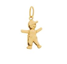 Pingente Boneco Ouro 18 k Peso 0.50 Grama 20 mm