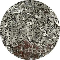 Pingente Borboleta 26x35mm Metal Prata 30pçs 36g