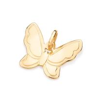 Pingente borboleta banhado a ouro 18 k rommanel 542621
