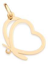 Pingente Borboleta Com Asas Formato Coraçã 542802