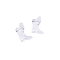 Pingente Bota Acrílico Transparente 9x14mm 100pçs 50g