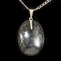 Pingente Cabochão de Cristal Quartzo Natural - Pacote com 5 Unidades