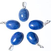 Pingente Cabochão Oval 20mm Quartzo Azul Prata 950 - 05 Unidades ATACADO Pingente Cabochão Oval 20mm Quartzo Azul Prata 950 - 05 Unidades ATACADO