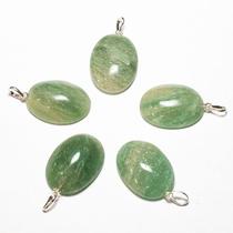 Pingente Cabochão Oval de Pedra Ônix Verde Natural com Pino em Prata 950 - Atacado