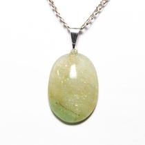 Pingente Cabochão Oval de Pedra Ônix Verde Natural com Pino Prateado - Atacado Pingente Cabochão Oval de Pedra Ônix Verde Natural com Pino Prateado - Atacado