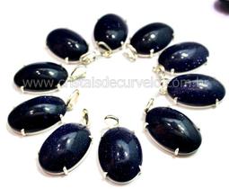 Pingente Cabochão Pedra Estrela em Prata 950 - 05 Unidades