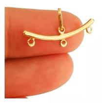 PINGENTE CANGA PARA PENDURAR TRÊS PINGENTES EM OURO 18K (cod035y)