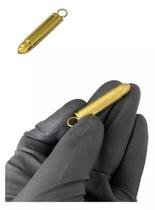 Pingente Cápsula Munição Banhado A Ouro 18K Pingente Cápsula Munição Banhado A Ouro 18K