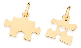 Pingente Cara Metade Formato Quebra-cabeça, 542620 Pingente Cara Metade Formato Quebra-cabeça, 542620