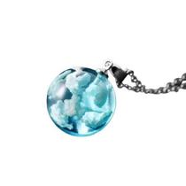 Pingente Céu ul Transparente Branco Bola