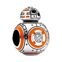 Pingente Charm Bead Prata Baby Yoda BB-8 Grogu Star Wars Para Pulseira Europeia MINISO DIY Jewelry