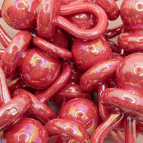 Pingente Chupeta Acrílico Pink Irisado 23x47mm 30pçs 240g Pingente Chupeta Acrílico Pink Irisado 23x47mm 30pçs 240g