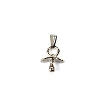 Pingente Chupeta Erê Umbanda 1,5 cm em Metal Niquelado
