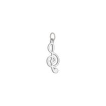 Pingente Clave De Sol Modelo 02 Prata 925 Kl