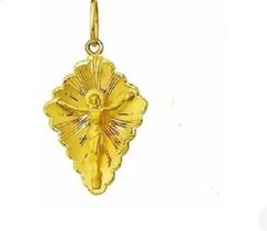 Pingente Cm Crucifixo Ouro 18k Gr Cruz Cristo Jesus Pingente Cm Crucifixo Ouro 18k Gr Cruz Cristo Jesus