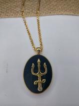 Pingente + colar Tridente