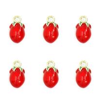 Pingente Coleção Frutas : Tomate - 6 Unidades