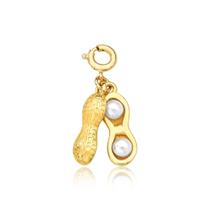 Pingente com Fecho Amendoim Revestido em Ouro Pingente com Fecho Amendoim Revestido em Ouro